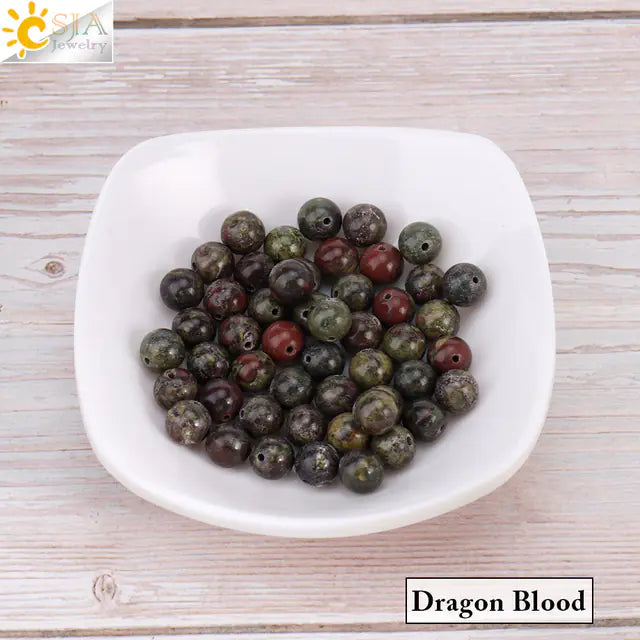 Natural Crystal Beads - Pink Quartz & Garnet Agate