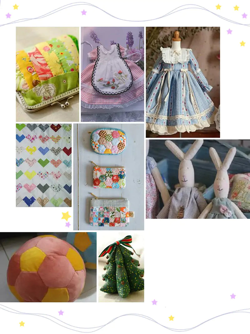 Printed Cotton Fabric for DIY Sewing & Quilting