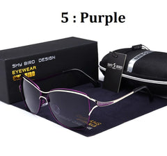 Polarized Women's Wave-Frame Sunglasses