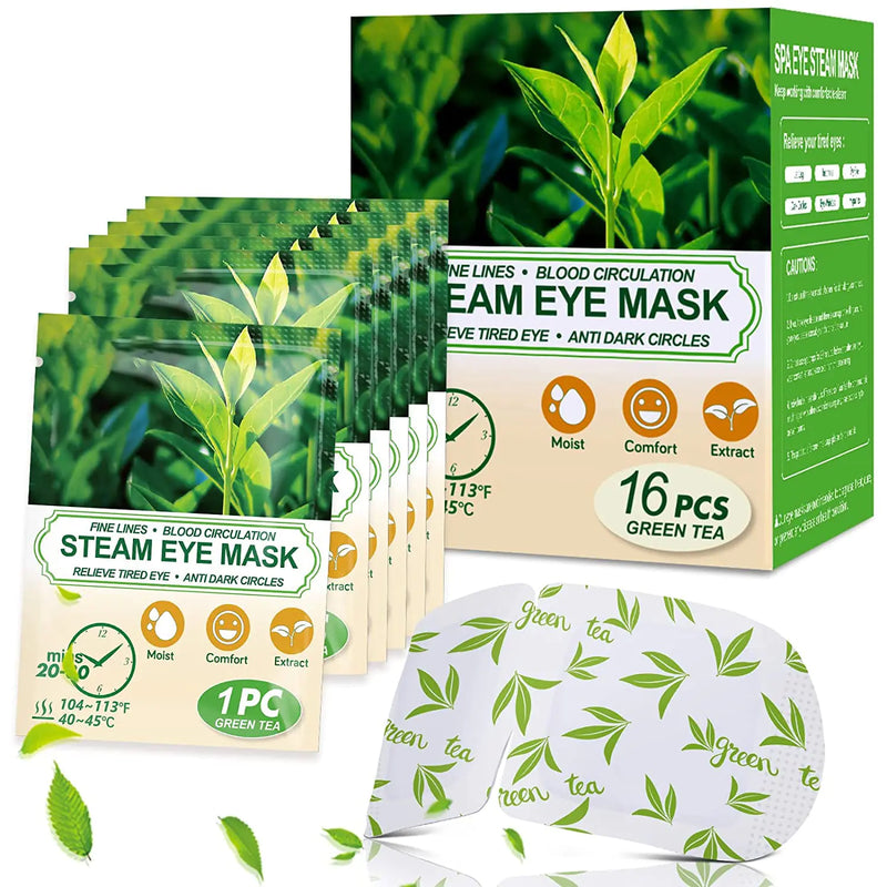 Green Tea Self-Heated Eye Masks for Dry & Fatigued Eyes