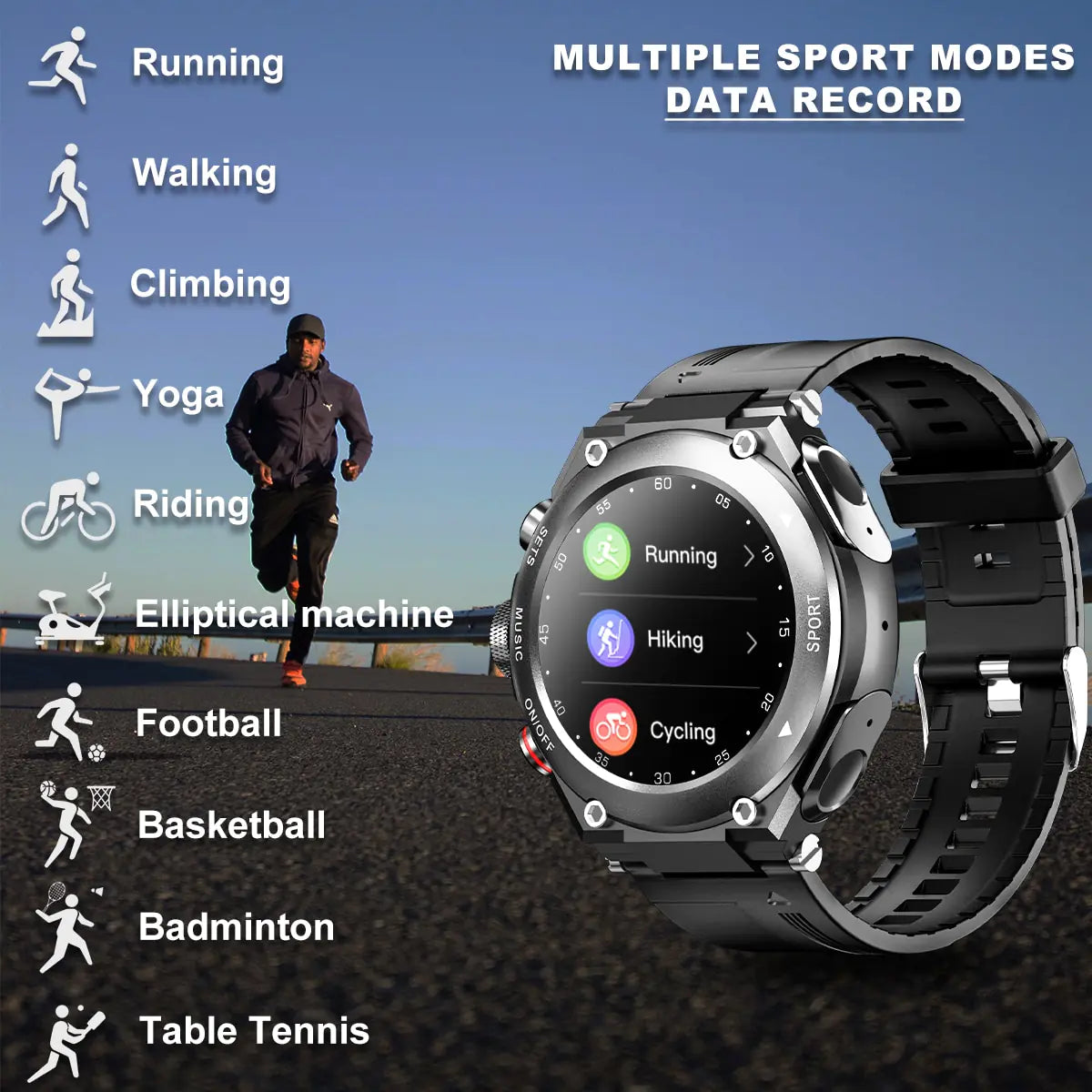 Premium Smart Watch w Earbuds