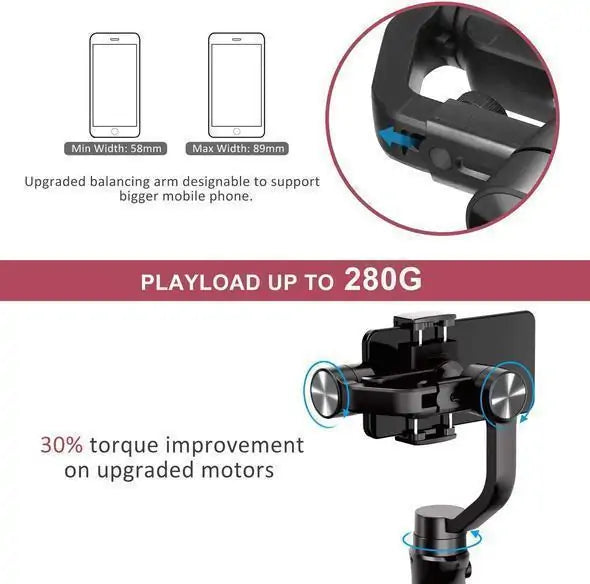 Smart Gimbal w Cutting-Edge Stabilizer