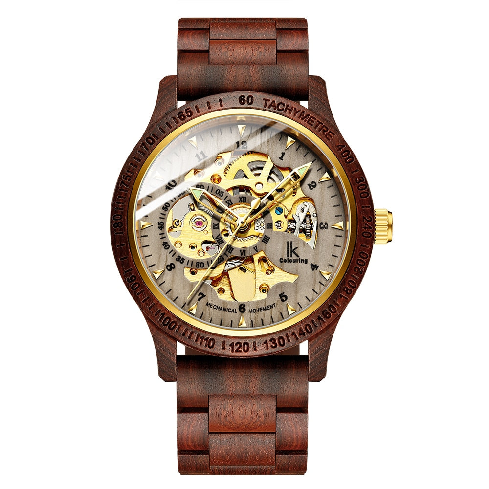 Luxury Classic Wooden Men's Mechanical Watch