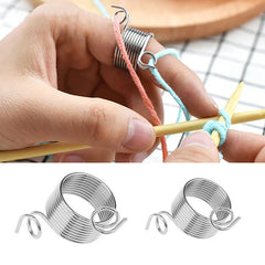 Ring-Type Yarn Guide Knitting Thimble