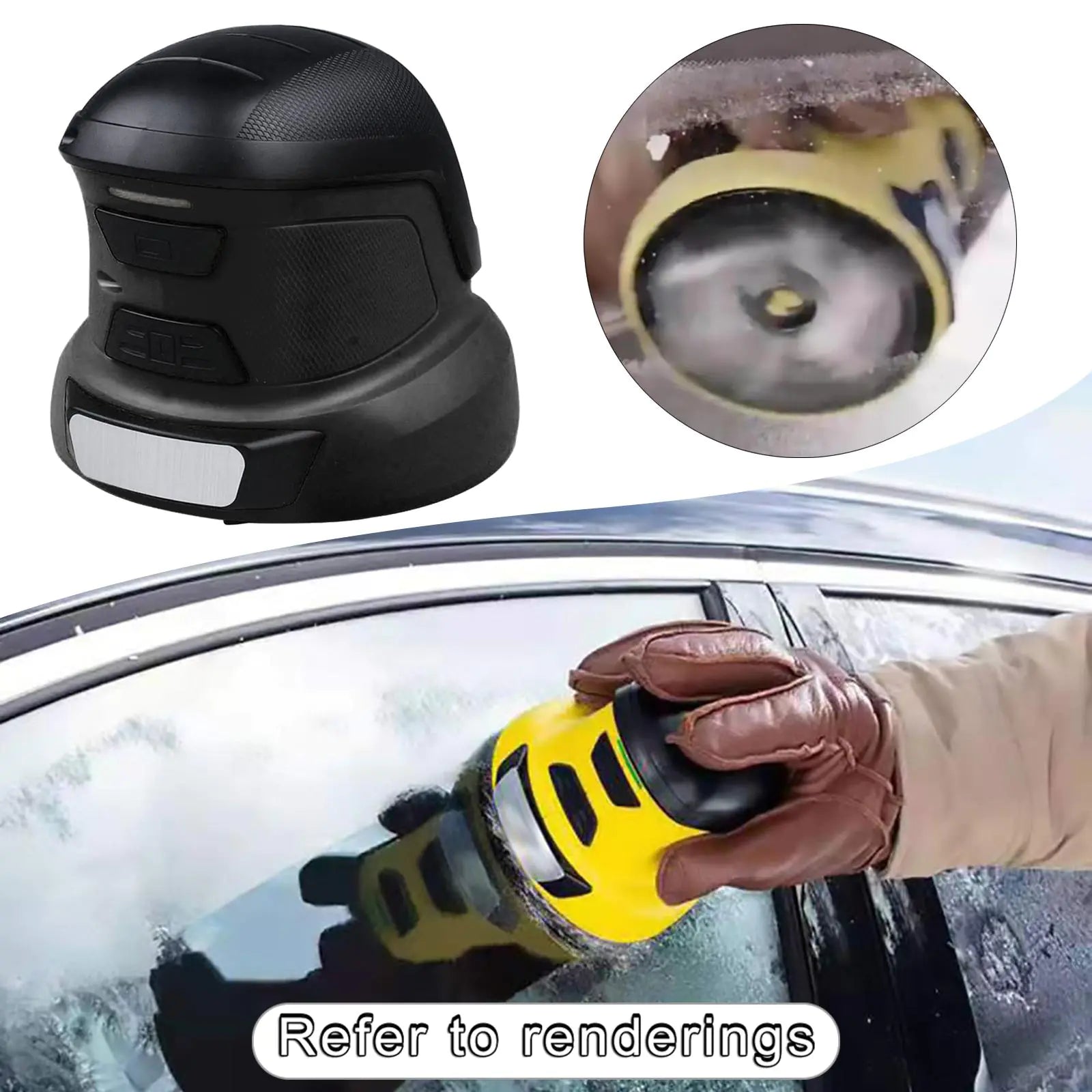 Rechargeable Windshield Snow Defroster