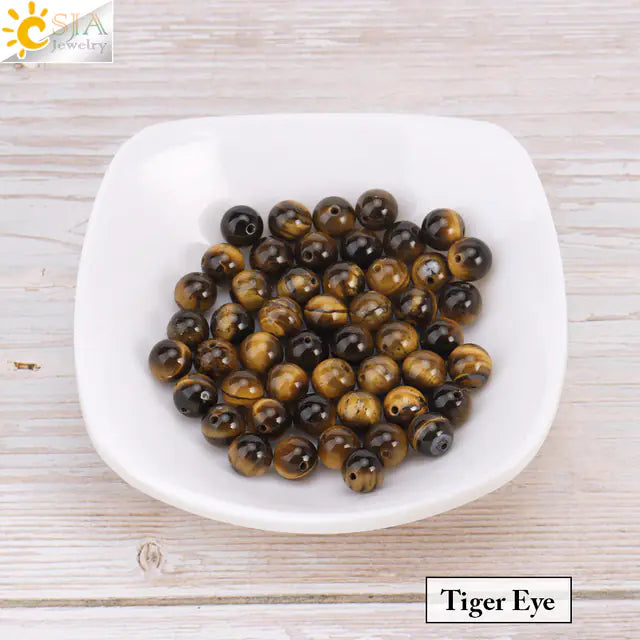 Natural Crystal Beads - Pink Quartz & Garnet Agate