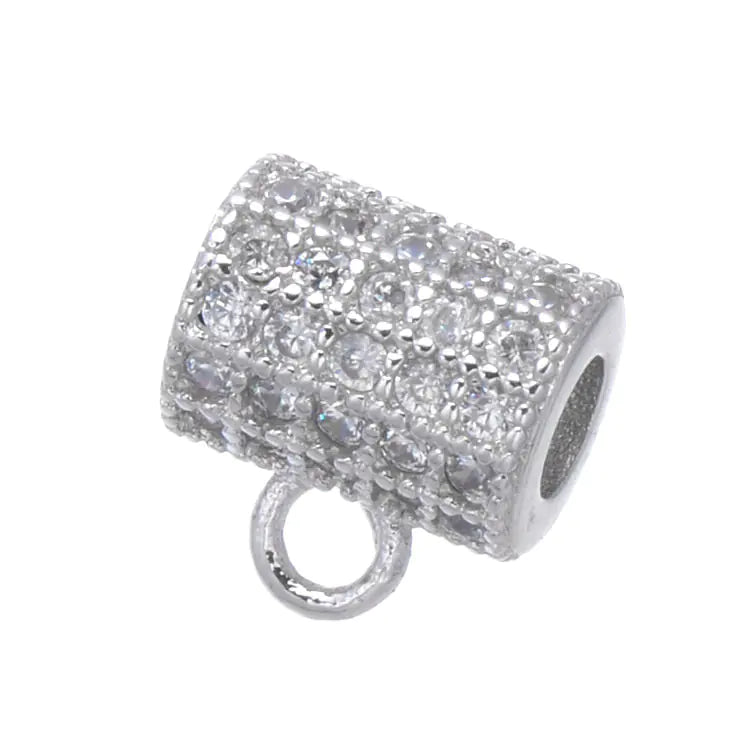 Copper Micro Inlay Beads & Zirconia Spacer Beads