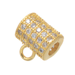 Copper Micro Inlay Beads & Zirconia Spacer Beads