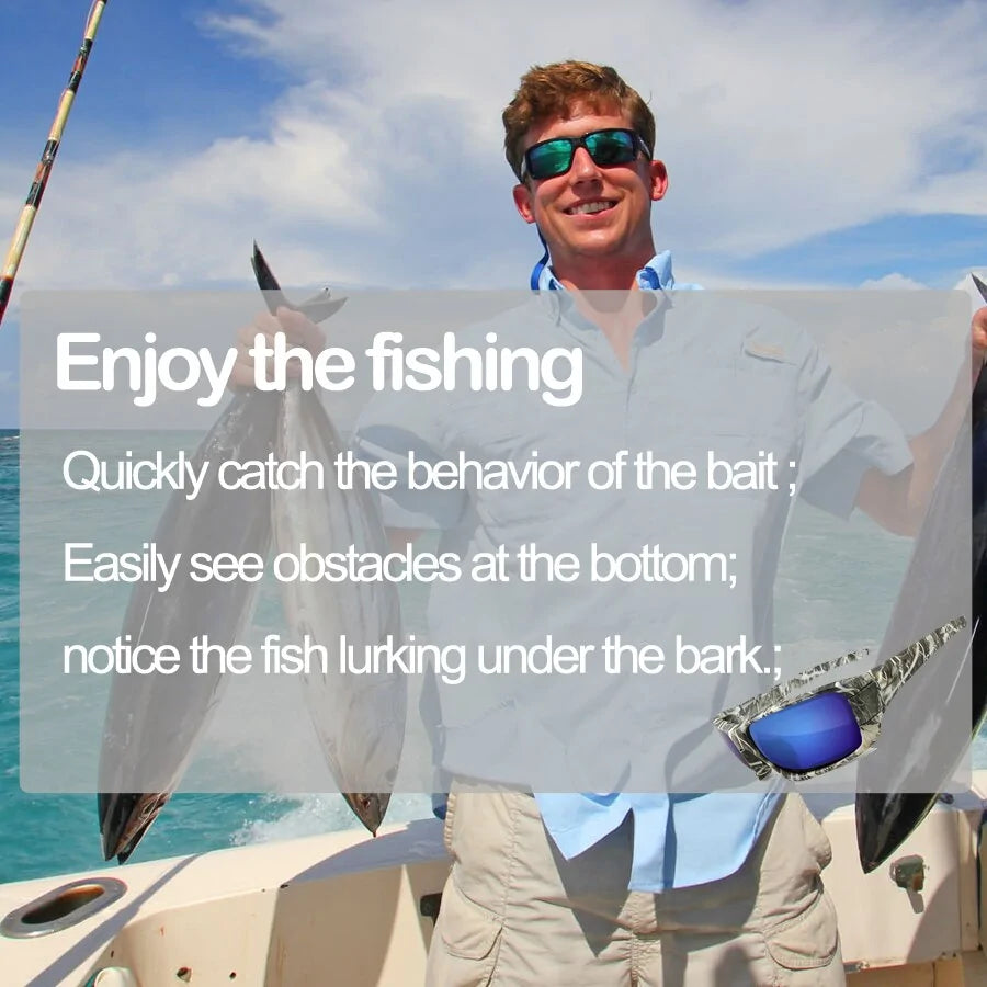 Fishing Sunglasses w Polarized Lens & Camouflage Frame