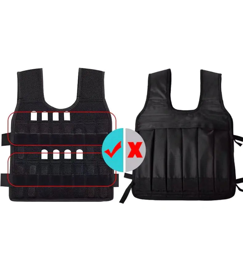 Adjustable 30kg Exercise Weight Vest