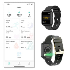 Oxitemp Smart Watch w Live Oximeter, Thermometer , Pulse Monitor, and Activity Tracker