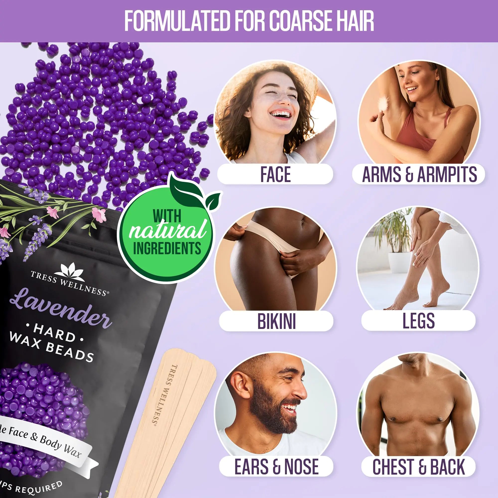 Lavender Bean Hard Wellness Wax