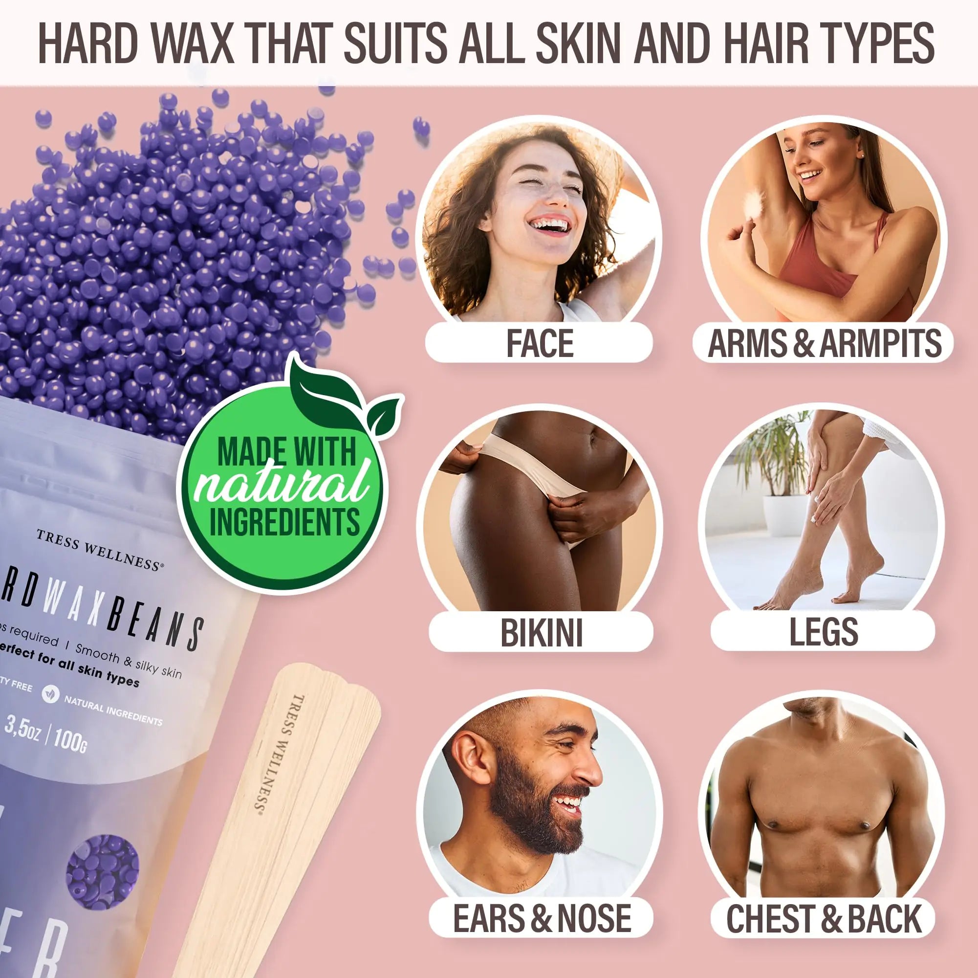 Wellness Waxing Kit for Brazilian Wax w Digital Display