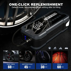 Portable 4-in-1 Car Jump Starter & Air Pump