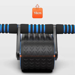Abdominal Muscle Fitness Double-Wheel Exerciser
