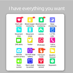 Oxitemp Smart Watch w Live Oximeter, Thermometer , Pulse Monitor, and Activity Tracker