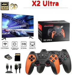 X2 Ultra Retro Game Stick 4K w Plug & Play Video Gaming Console