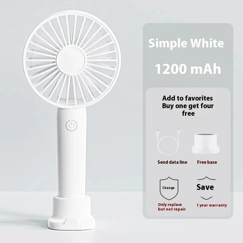 Small Ultra-Quiet Handheld Fan