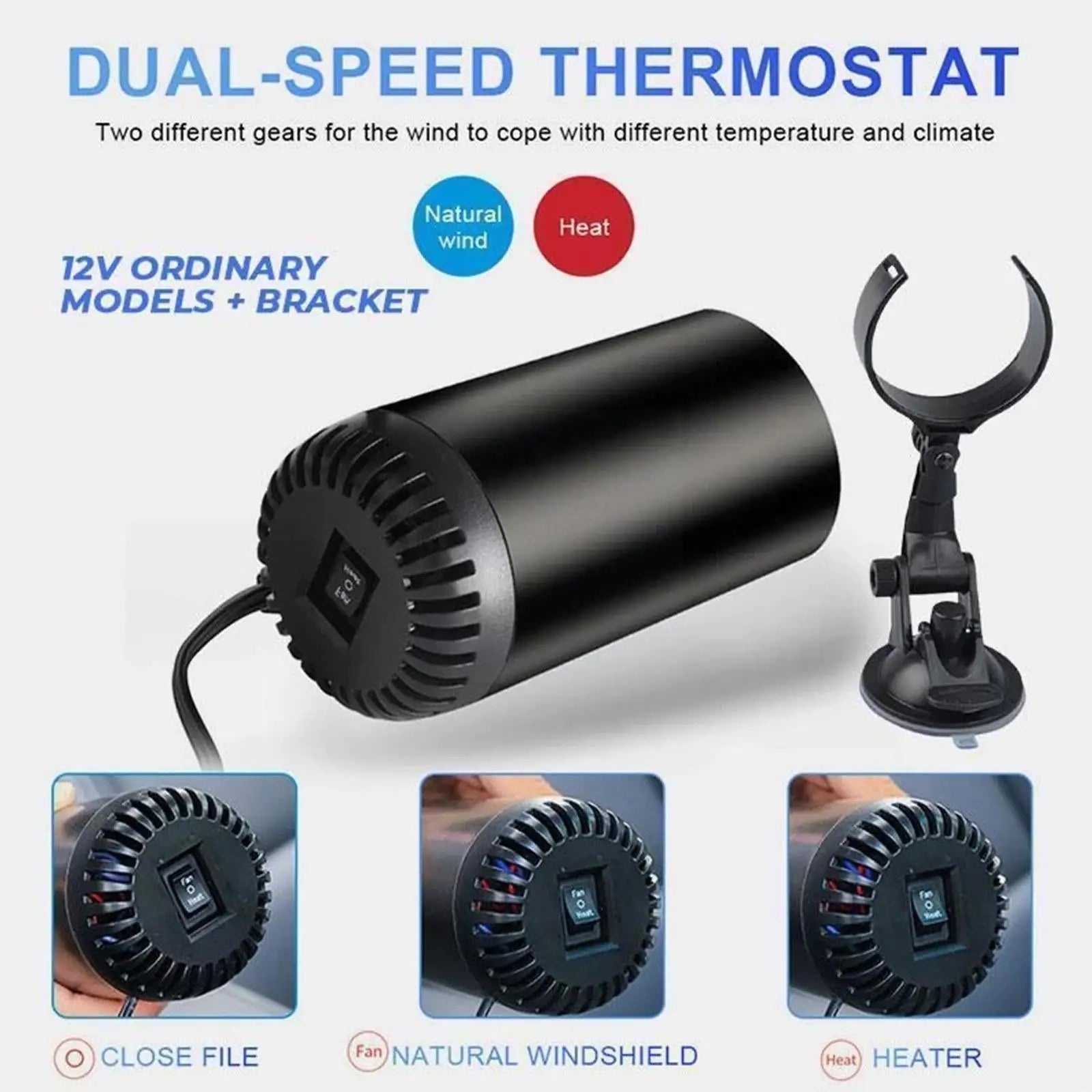 Portable Car Heater & Windshield Defroster