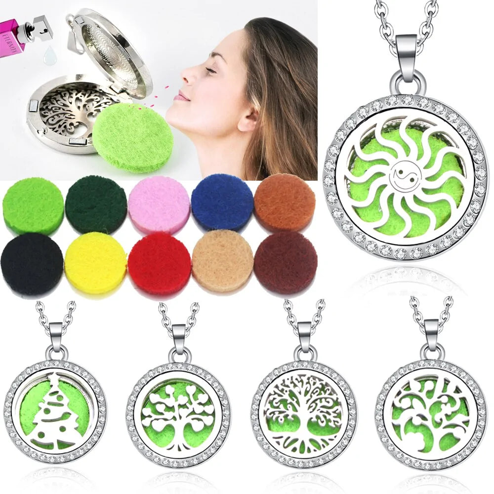 Aroma Oil Diffuser Perfume Necklace
