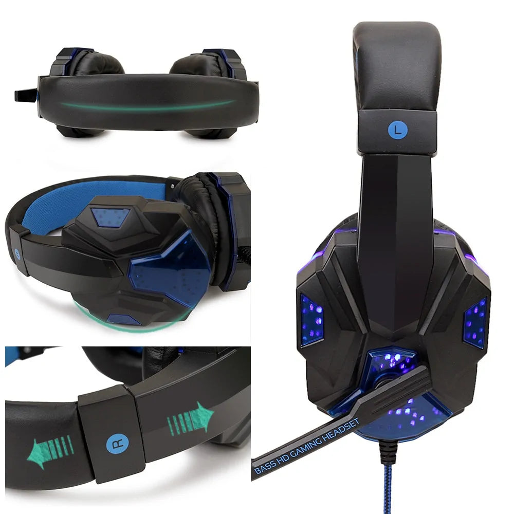 LED-Light Wired Gamer Headset