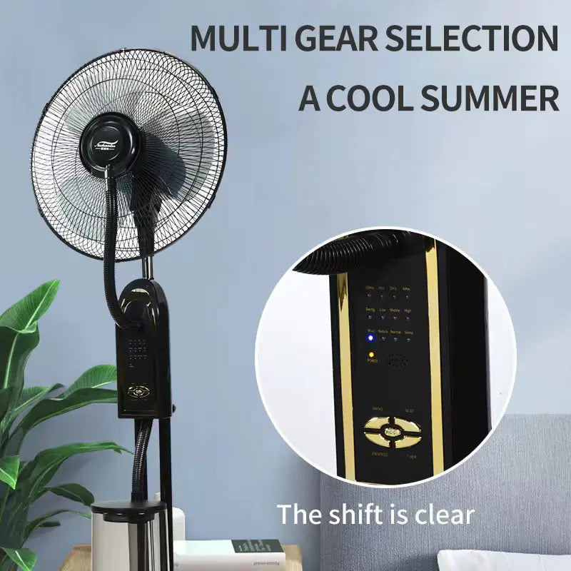 Remote Control Industrial Standing Fan w Humidifier