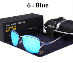 Polarized Women's Wave-Frame Sunglasses