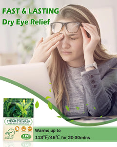 Green Tea Self-Heated Eye Masks for Dry & Fatigued Eyes