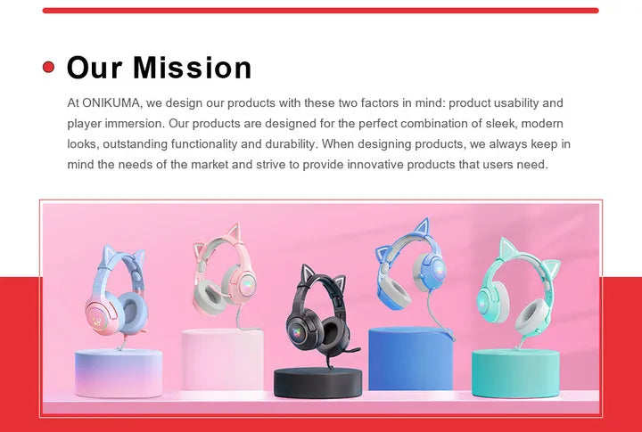 Onikuma X15 Dynamic Pro Over-Ear Headphones Gaming Headset