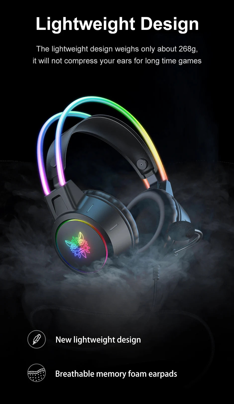 Onikuma X15 Dynamic Pro Over-Ear Headphones Gaming Headset