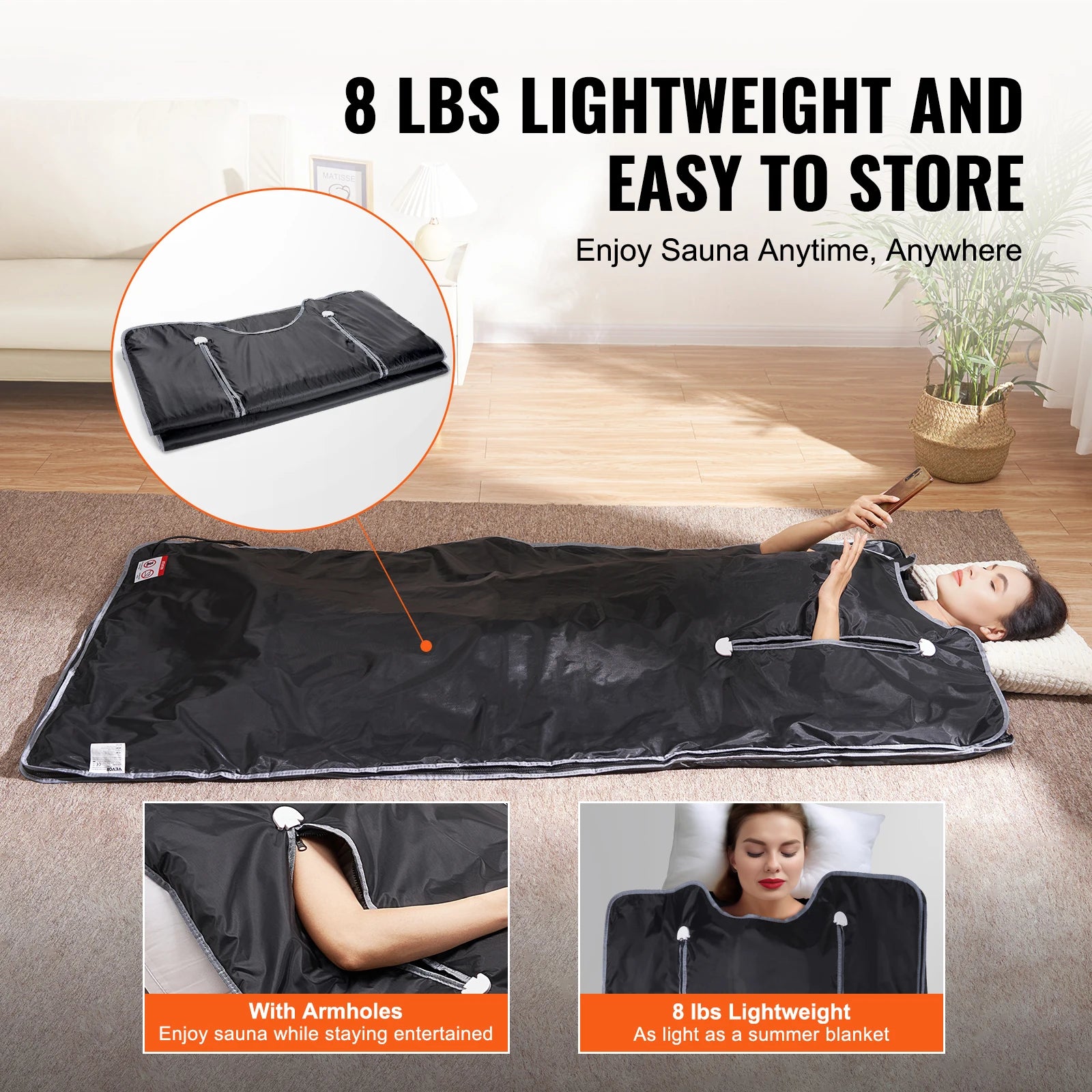 Infrared Sauna Blanket w Remote Time & Temp Control