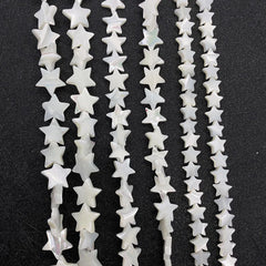 Polished Five-Pointed Star Straight-Hole Beading Set