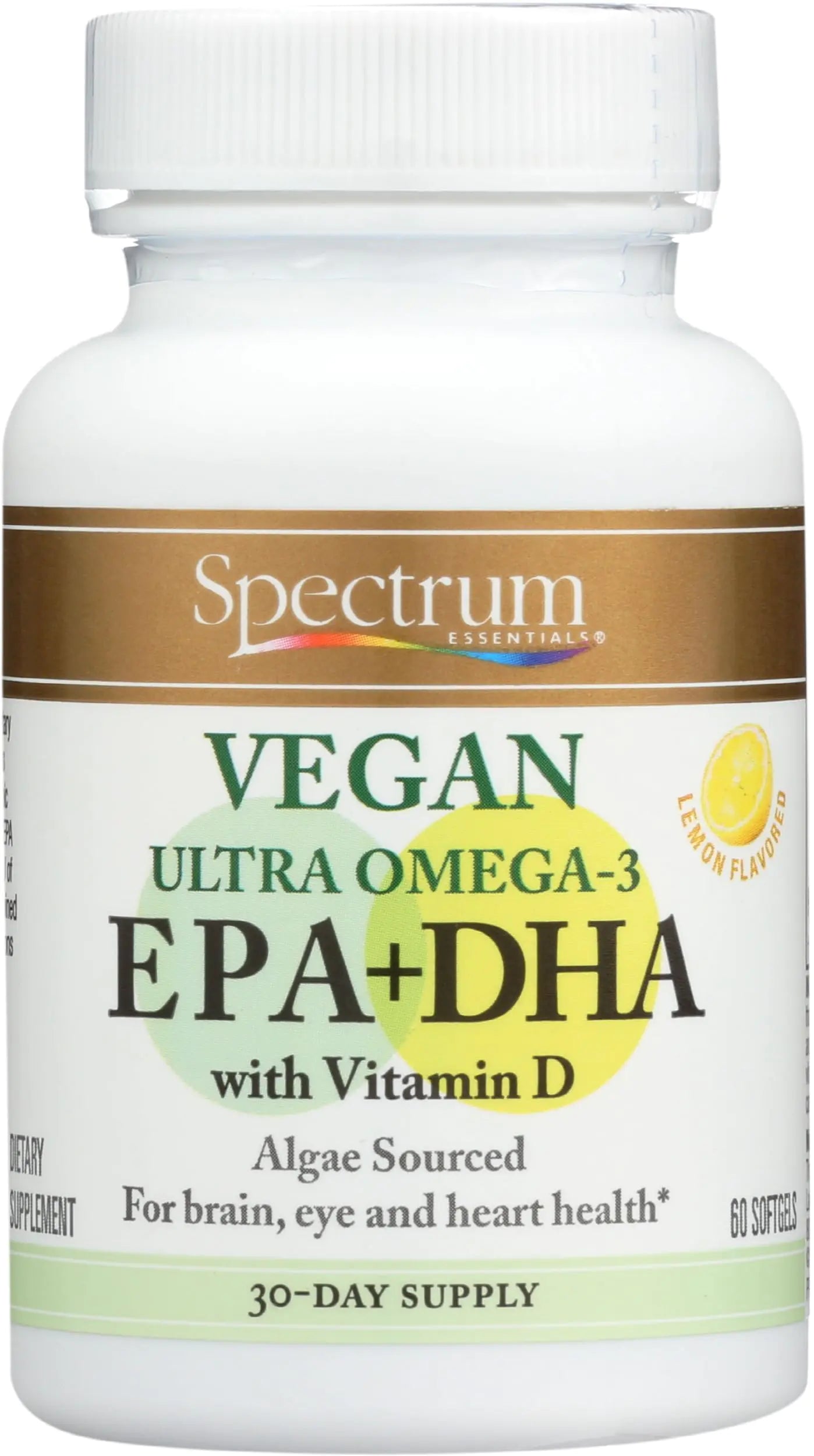 Spectrum Essentials SoftGels Vegan Ultra Omega-3 w Vitamin D