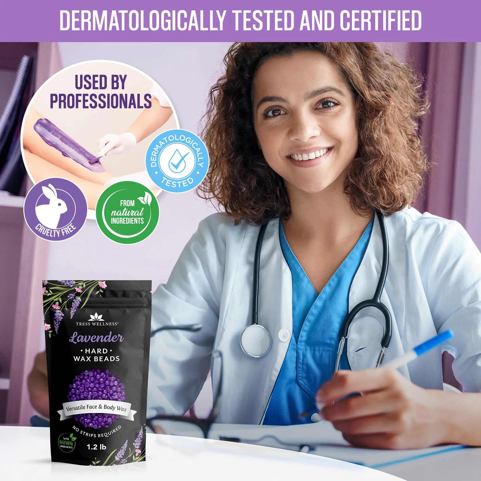 Lavender Bean Hard Wellness Wax