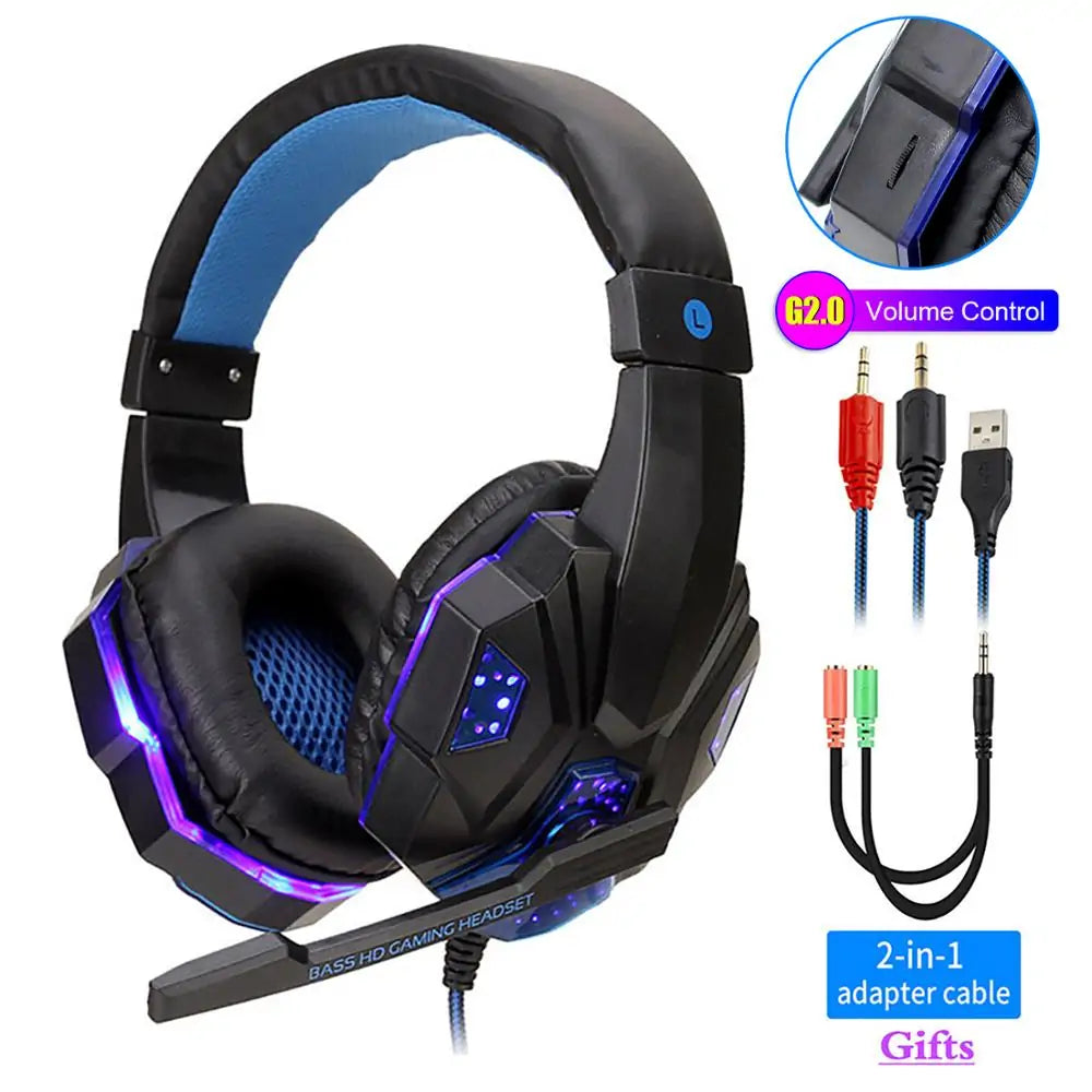 LED-Light Wired Gamer Headset
