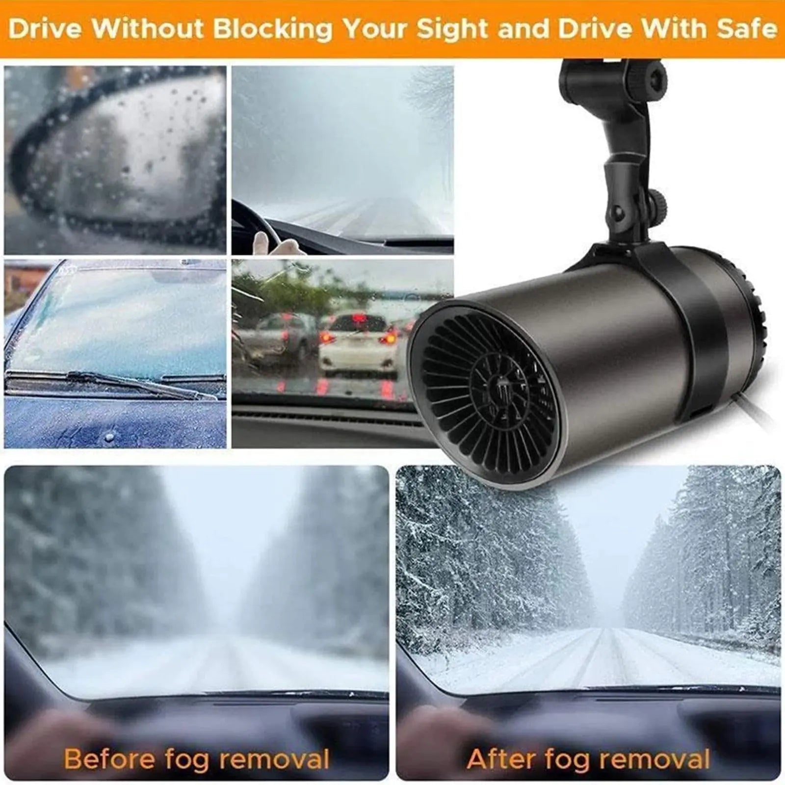 Portable Car Heater & Windshield Defroster