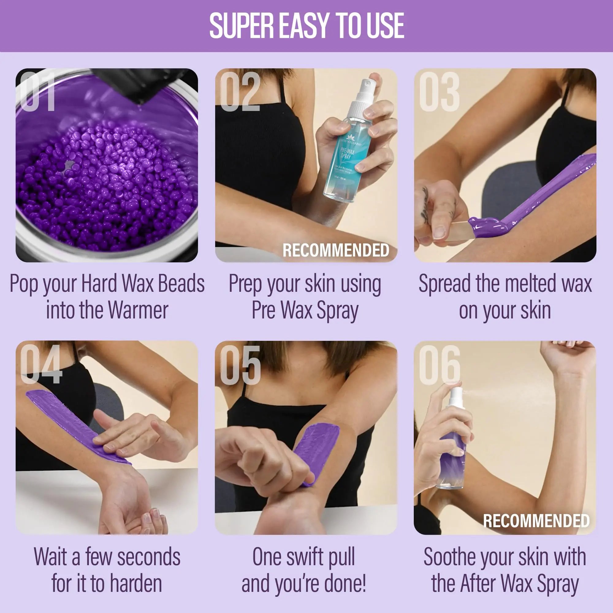 Lavender Bean Hard Wellness Wax