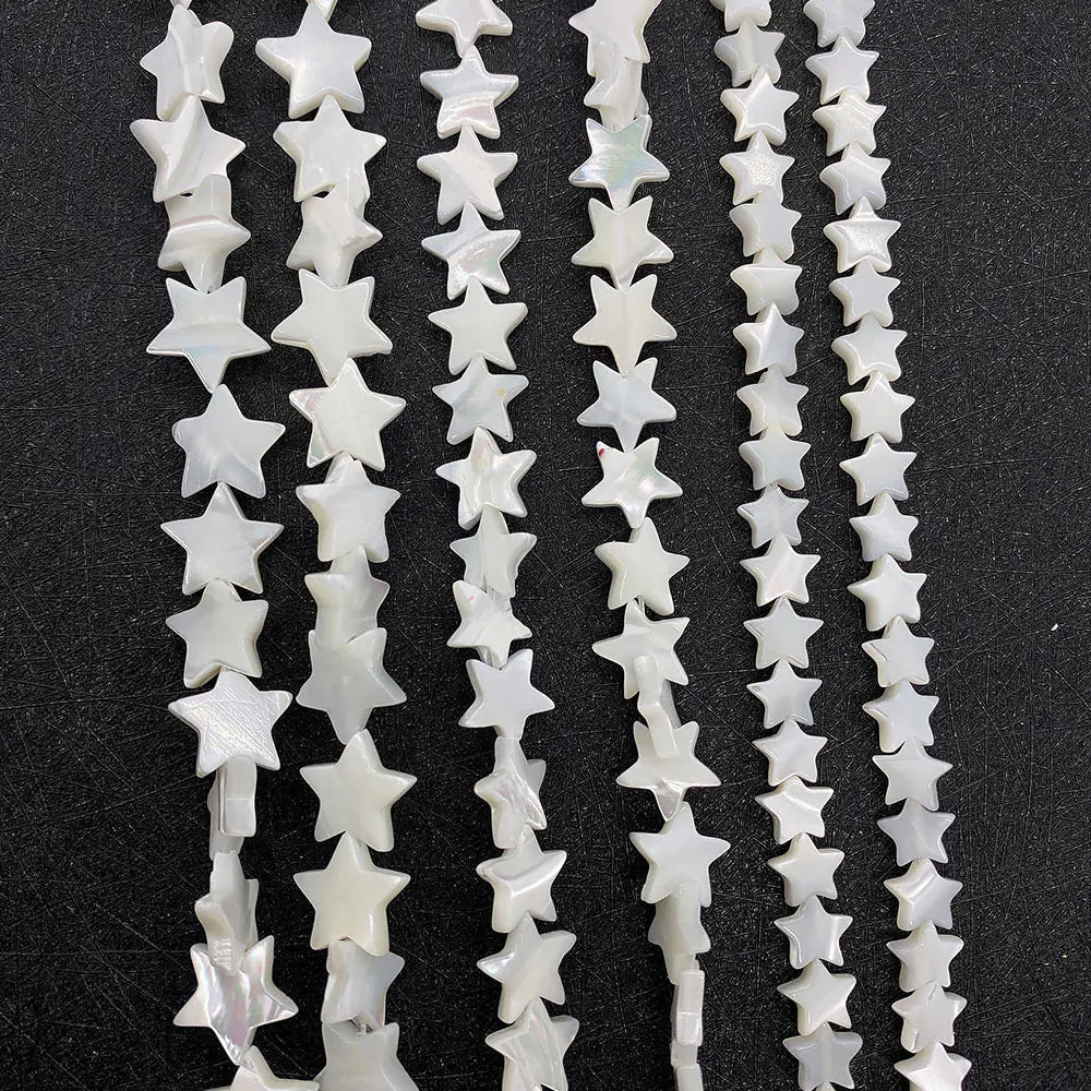 Polished Five-Pointed Star Straight-Hole Beading Set