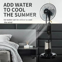 Remote Control Industrial Standing Fan w Humidifier