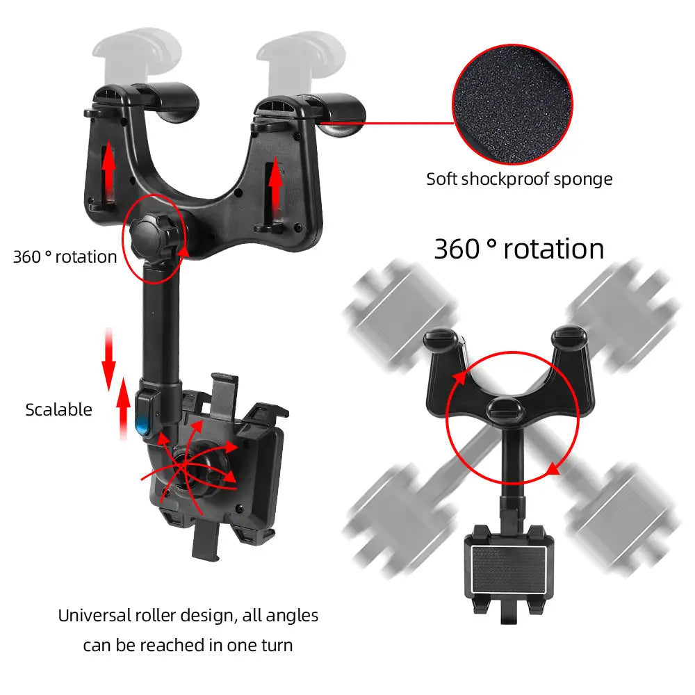 360° Rotatation Range SmartPhone Car Holder