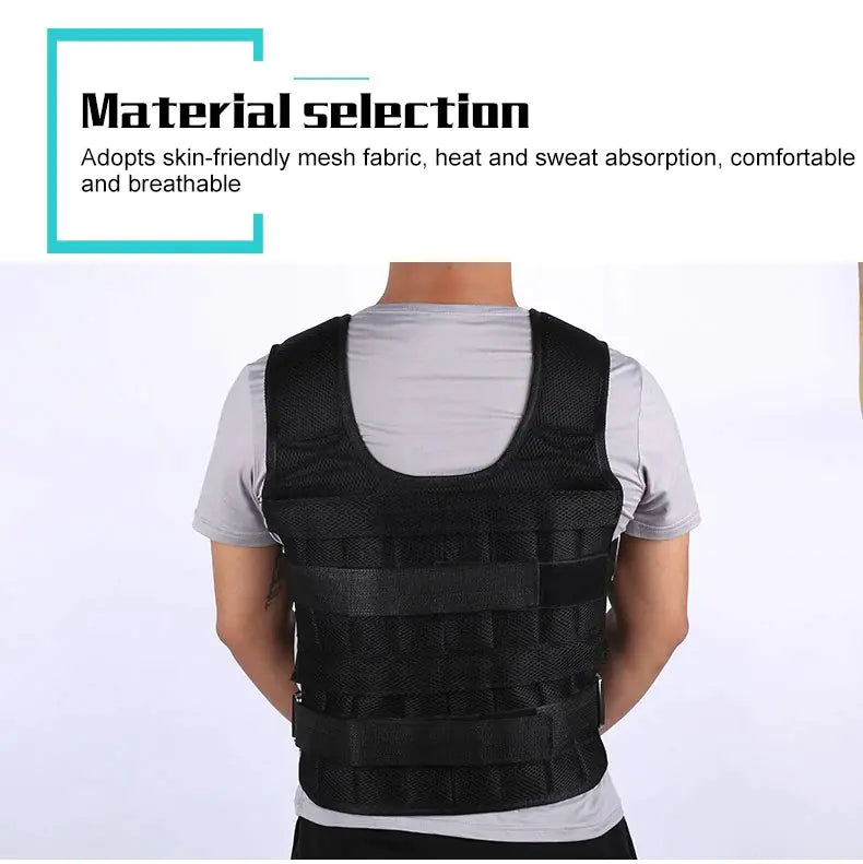 Adjustable 30kg Exercise Weight Vest