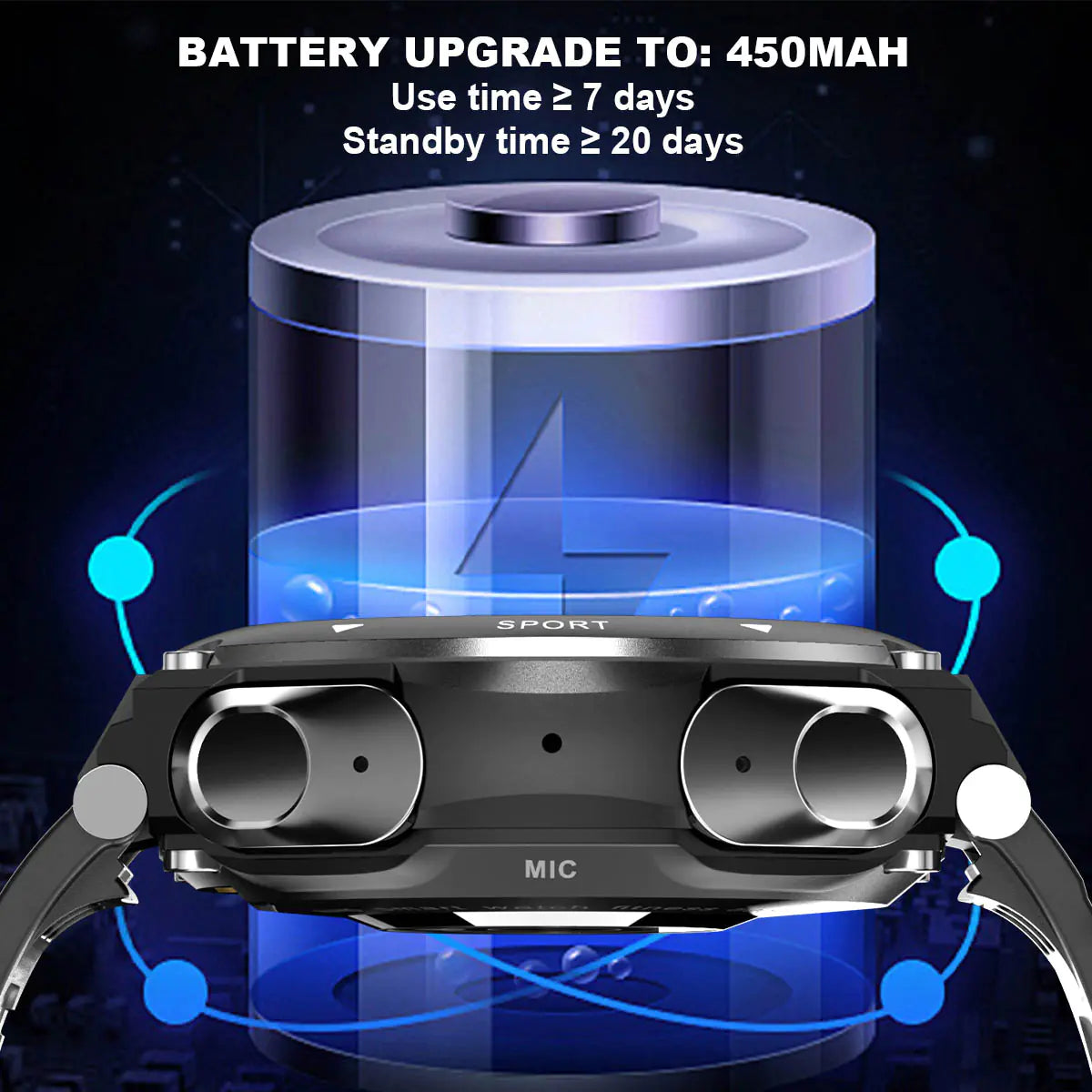 Premium Smart Watch w Earbuds