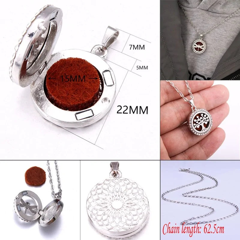 Aroma Oil Diffuser Perfume Necklace