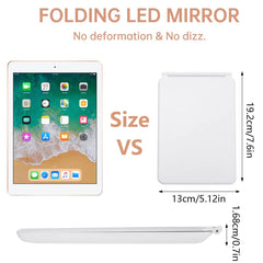 Foldable Makeup Touch Screen Mirror