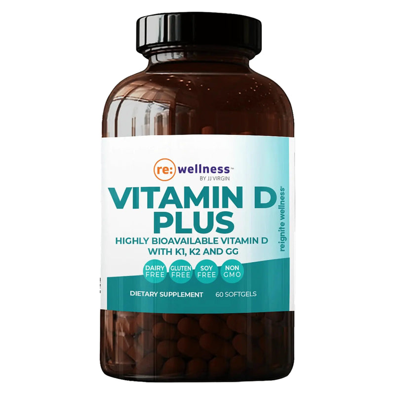 Vitamin D Plus - 5000 IU Highly Absorbable w Vitamins K1 & K2