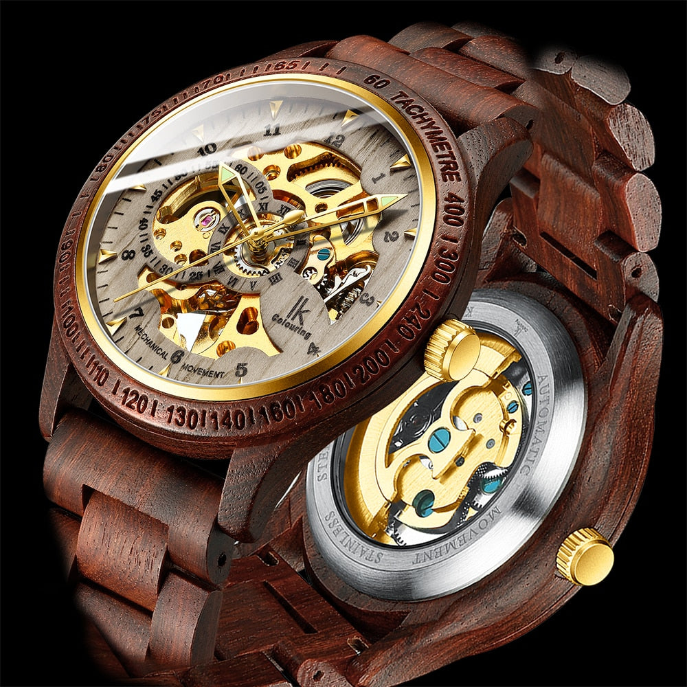 Luxury Classic Wooden Men's Mechanical Watch