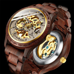 Luxury Classic Wooden Men's Mechanical Watch