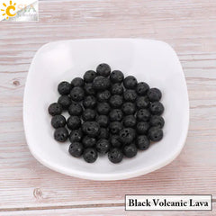 Natural Crystal Beads - Pink Quartz & Garnet Agate