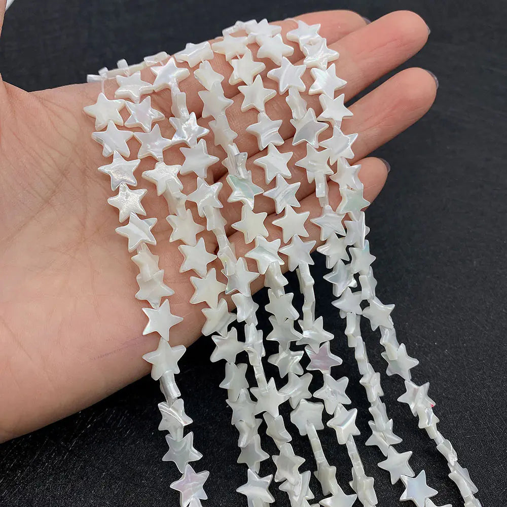 Polished Five-Pointed Star Straight-Hole Beading Set