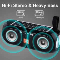 Solar Charging Bluetooth-Compatible Mini-Speaker